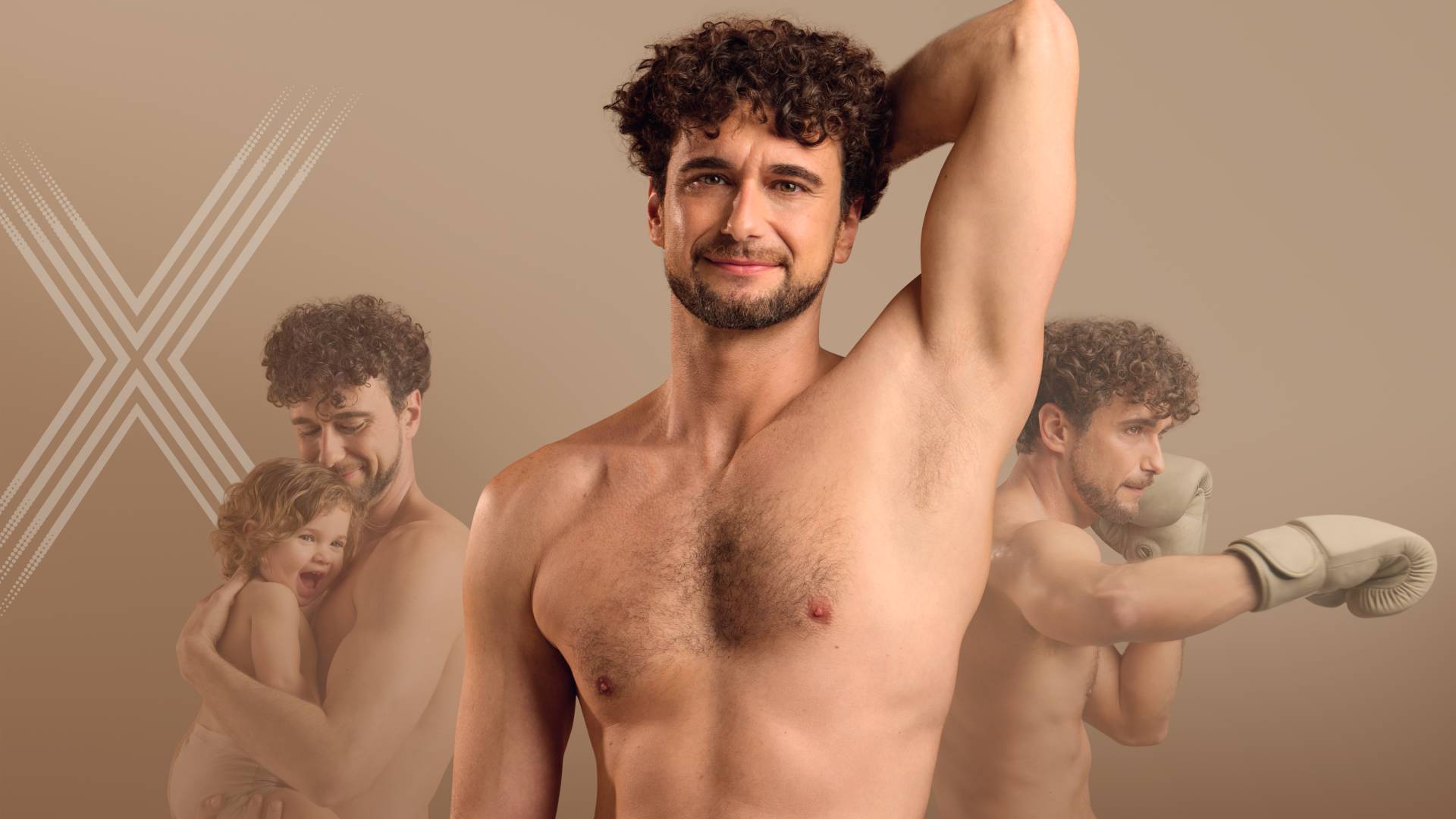man protected by Sanex Men antiperspirants during different activities  