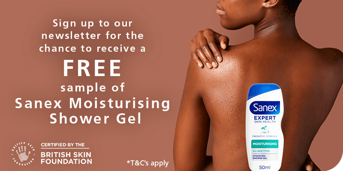 Sign up to recieve a free sample of Sanex Moisturising Shower Gel