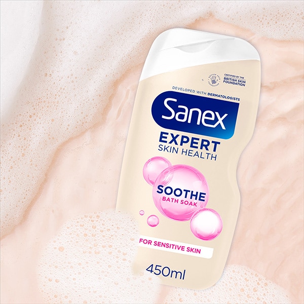 Transparent bubbles in the background with the product over them