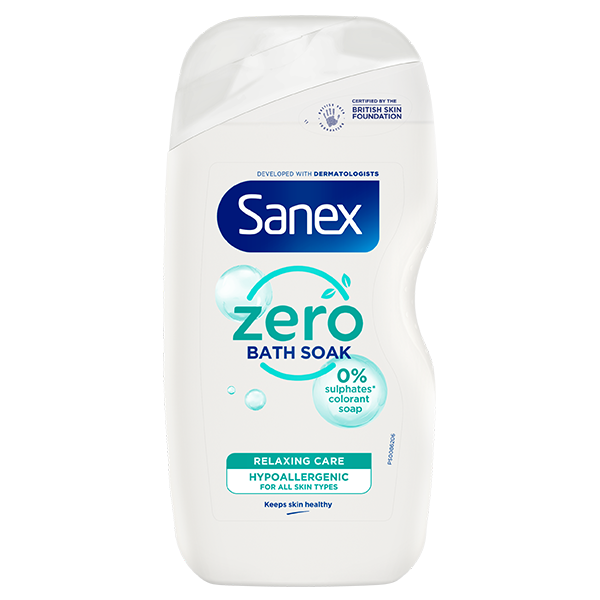 Sanex Zero% Relaxing Care Bath Soak Sanex Zero% Relaxing Care bath foam