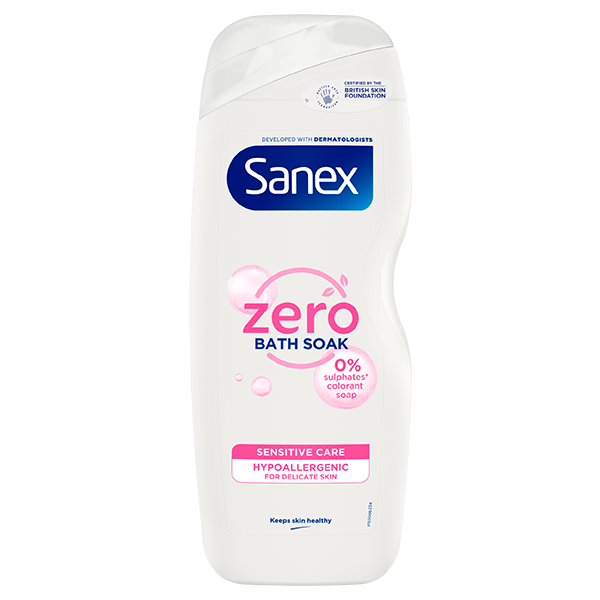 Sanex Zero% Sensitive Care bath foam