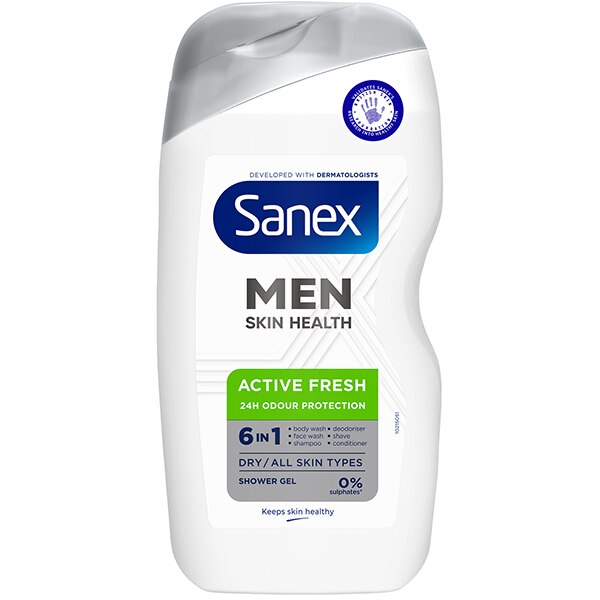 Sanex Men Skin Health Active Fresh Shower Gel 400 ml 